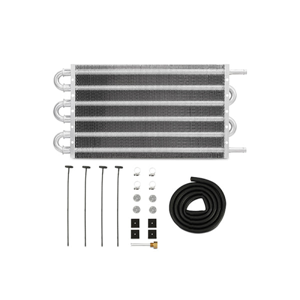 Mishimoto Universal Transmission Fluid Cooler - 12in x 7.5in x .75in - Bull Strap