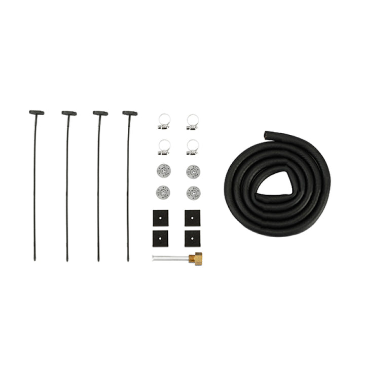 Mishimoto Universal Transmission Fluid Cooler - 12in x 7.5in x .75in - Bull Strap