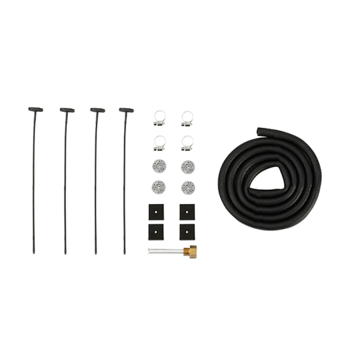 Mishimoto Universal Transmission Fluid Cooler - 12in x 7.5in x .75in - Bull Strap