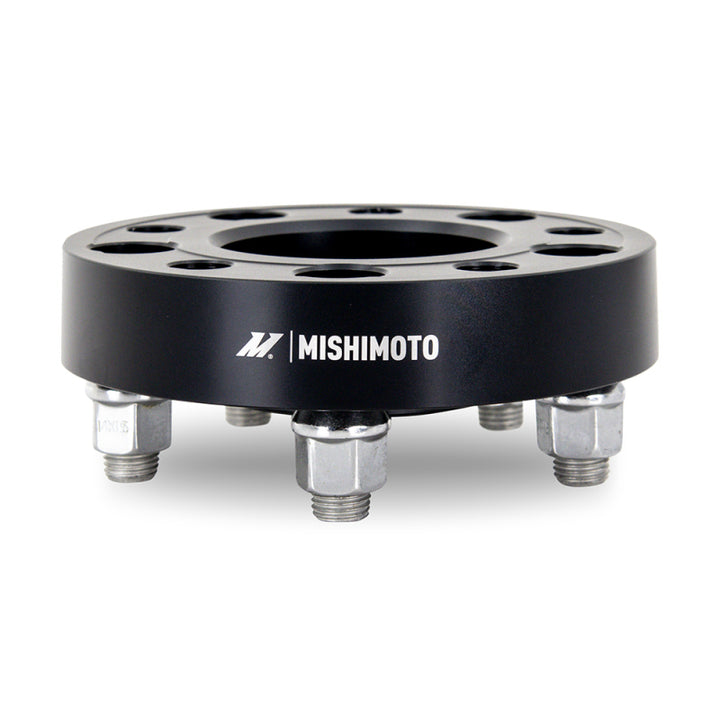 Mishimoto Wheel Spacers - 5X114.3 / 70.5 / 25 / M14 - Black - Bull Strap