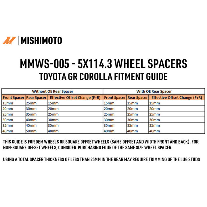 Mishimoto Wheel Spacers - 5x114.3 - 60.1 - 20 - M12 - Black - Bull Strap