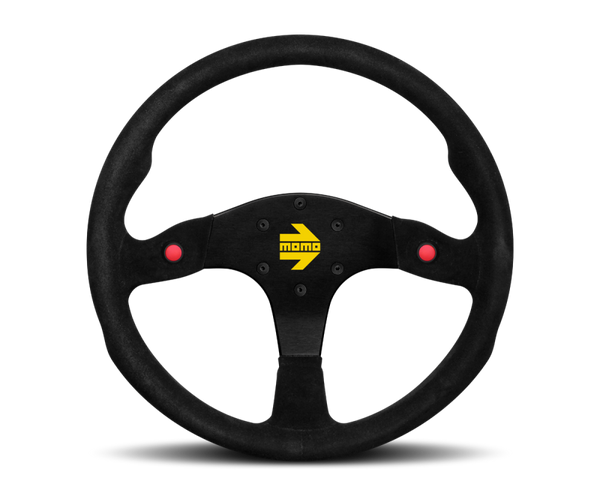 Momo MOD80 Steering Wheel 350 mm -  Black Suede/Black Spokes - Bull Strap