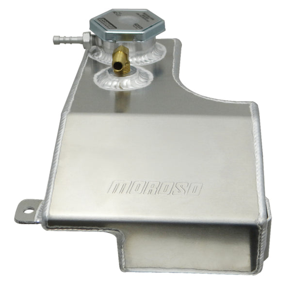 Moroso 01-06 BMW E46 M3 Coolant Expansion Tank - Direct Bolt-In Replacement - Bull Strap