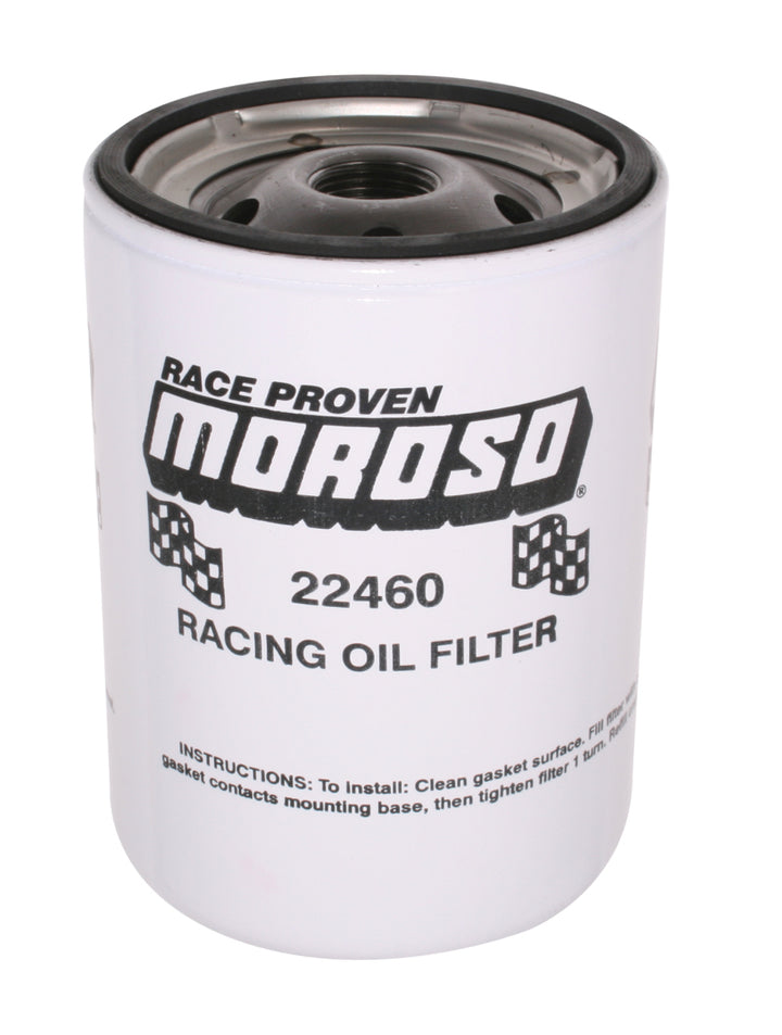 Moroso Chevrolet 13/16in Thread 5-1/4in Tall Oil Filter - Racing - Bull Strap