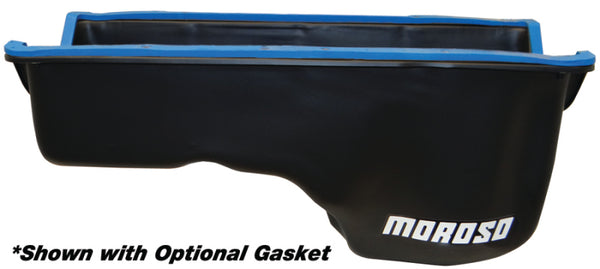 Moroso Ford 7.3 Powerstroke Pickup/Van Steel Oil Pan - Bull Strap