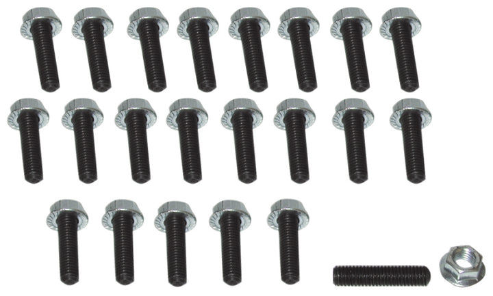 Moroso Honda/Acura/Mazda Rotary/Dodge Neon/Toyota MR2 Oil Pan Stud Kit - 6mm - Steel - Set of 22 - Bull Strap