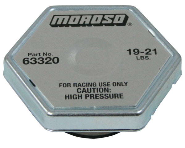 Moroso Racing Radiator Cap - 19-21lbs - Bull Strap