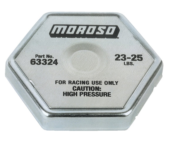 Moroso Racing Radiator Cap - 23-25lbs - Bull Strap