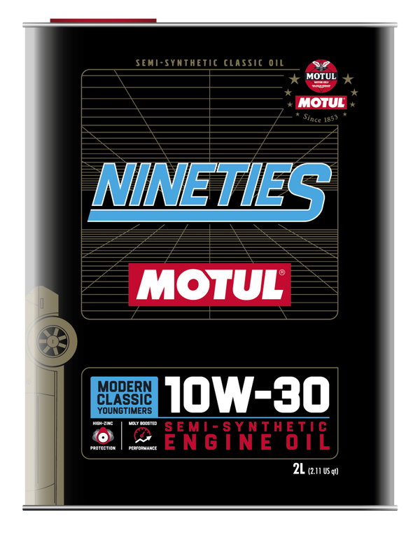 Motul 10W30 Classic Nineties Oil - 10x2L - Bull Strap