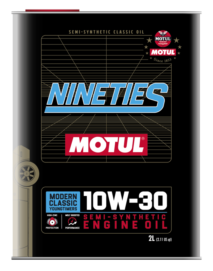 Motul 10W30 Classic Nineties Oil - 10x2L - Bull Strap