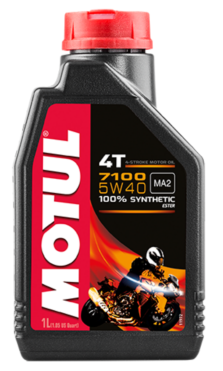 Motul 1L 7100 4-Stroke Engine Oil 5W40 4T - Bull Strap