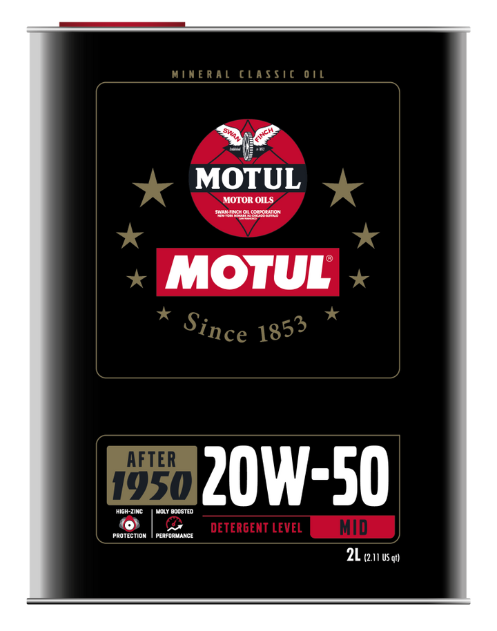 Motul 20W50 Classic Performance Oil - 10x2L - Bull Strap