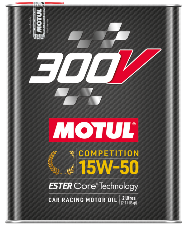 Motul 2L 300V Competition 15W50 - Bull Strap