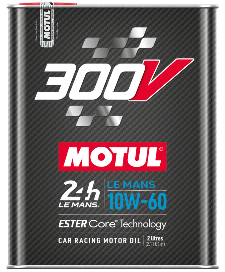 Motul 2L Synthetic-ester Racing Oil 300V Le Mans 10W60 10x2L - Bull Strap