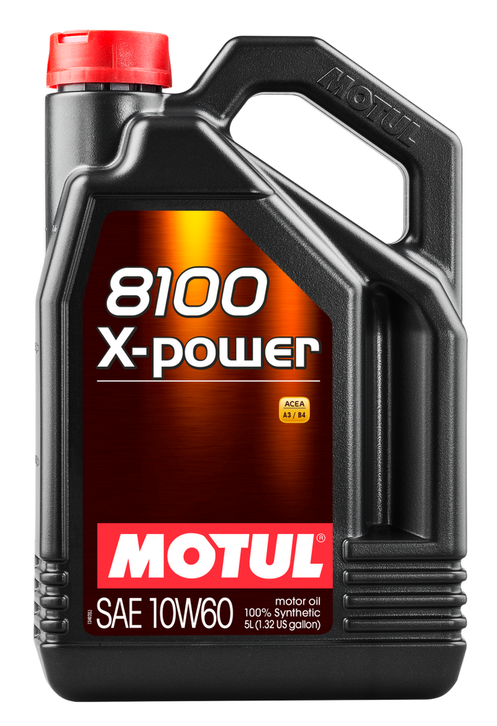 Motul 5L Synthetic Engine Oil 8100 10W60 X-Power - Bull Strap