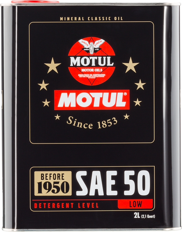 Motul Classic SAE 50 Oil - 2L - Bull Strap