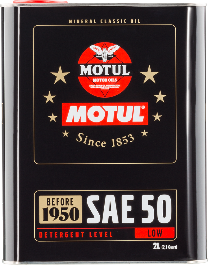 Motul Classic SAE 50 Oil - 2L - Bull Strap