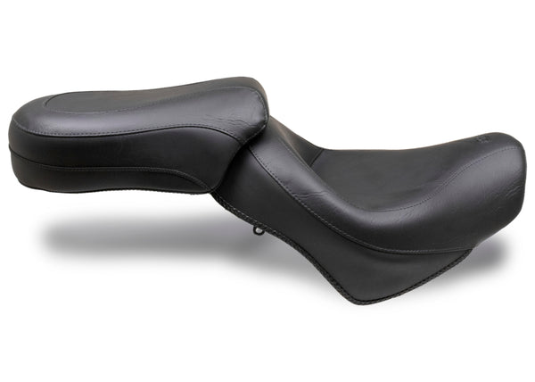Mustang 04-21 Honda VT750 Aero Wide Touring 2PC Seat - Black - Bull Strap
