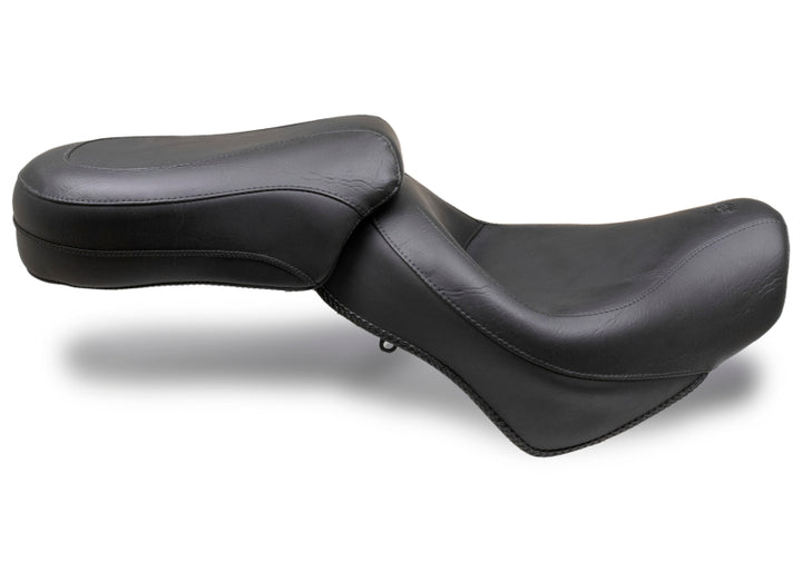 Mustang 04-21 Honda VT750 Aero Wide Touring 2PC Seat - Black - Bull Strap