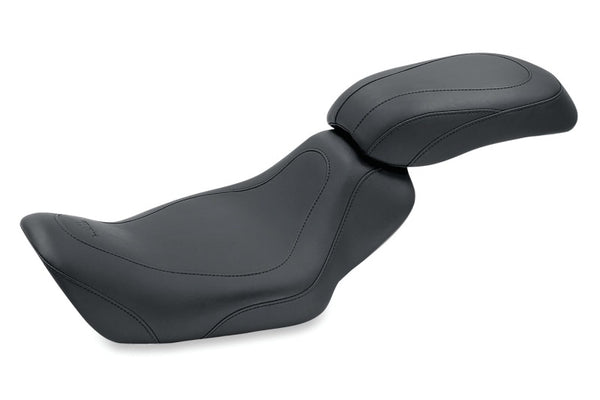 Mustang 06-17 Harley Dyna Tripper Solo Seat - Black - Bull Strap