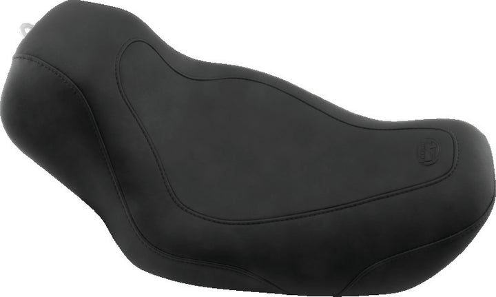 Mustang 06-17 Harley Dyna Tripper Solo Seat - Black - Bull Strap