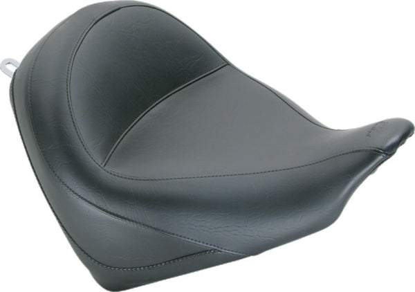 Mustang 10-21 Honda VT1300CX Fury Wide Touring Solo Seat - Black - Bull Strap