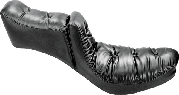 Mustang 23-24 HD CVO Rd Glide(ST), 2024 Rd Glide and Str Glide Touring Solo Seat - Black/Gray Stitch - Bull Strap