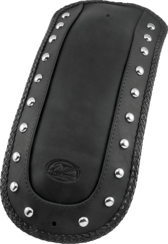 Mustang 99-15 Yamaha Road Star 1600, Road Star 1700 Fender Bib w/Studs - Black - Bull Strap