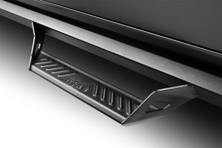 N-Fab 2022 Toyota Tundra Crew Max Cab All Beds SRW Predator Pro Steps Textured Black w/o Bed Access - Bull Strap