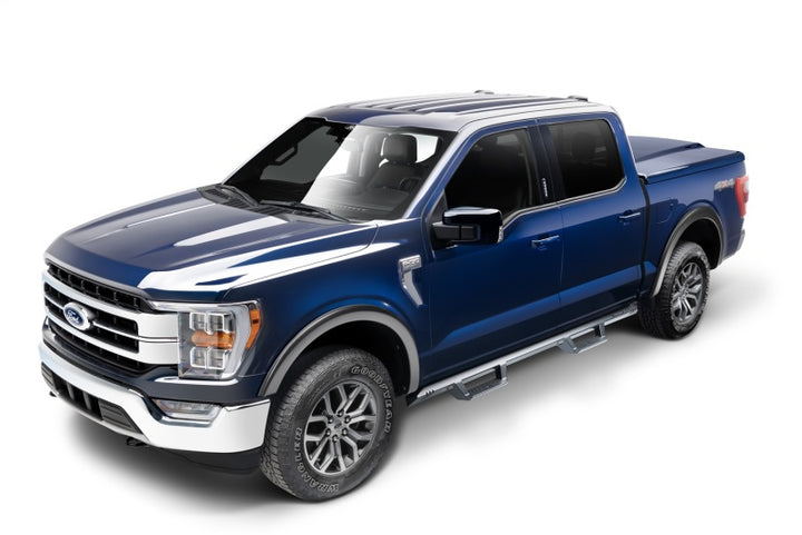 N-Fab EPYX 15-19 Ford F-150/17-19 Ford F-250/F-350 Superduty SuperCrew - Cab Length - Tex. Black - Bull Strap