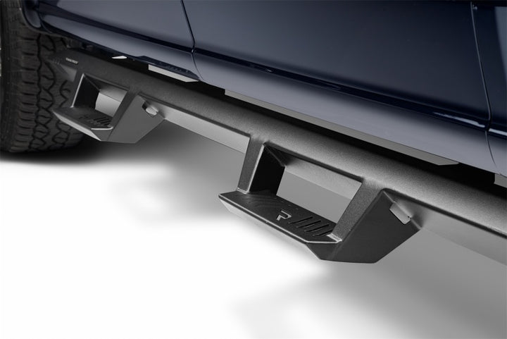 N-Fab EPYX 15-19 Ford F-150/17-19 Ford F-250/F-350 Superduty SuperCrew - Cab Length - Tex. Black - Bull Strap