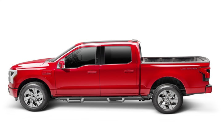 N-Fab EPYX 15-19 Ford F-150/17-19 Ford F-250/F-350 Superduty SuperCrew - Cab Length - Tex. Black - Bull Strap