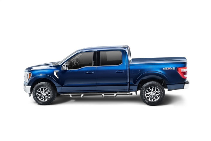 N-Fab EPYX 15-19 Ford F-150/17-19 Ford F-250/F-350 Superduty SuperCrew - Cab Length - Tex. Black - Bull Strap