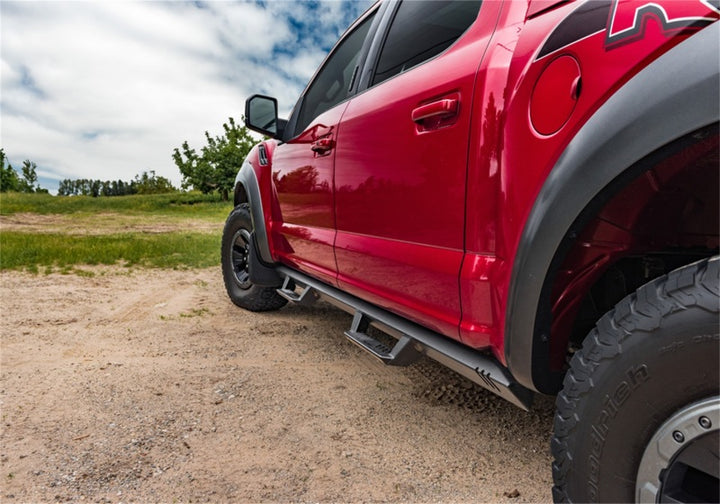 N-Fab EPYX 2019 Jeep Wrangler JT 4DR Truck - Full Length - Tex. Black - Bull Strap