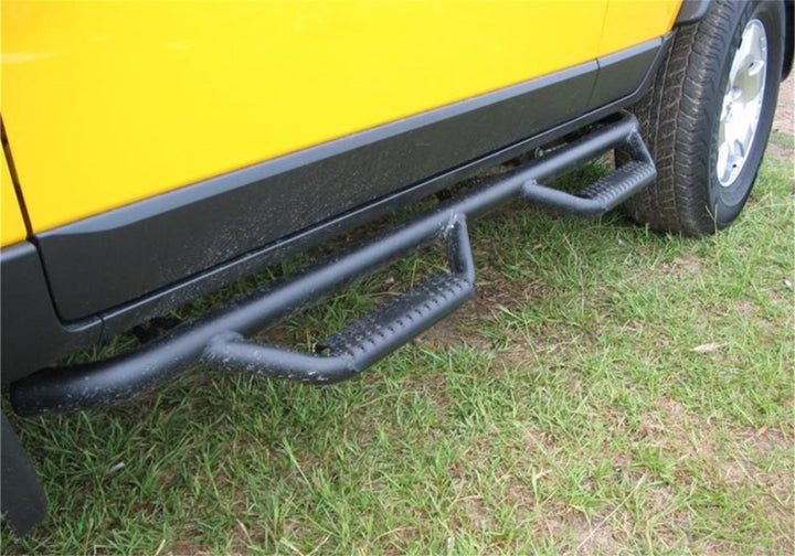 N-Fab Nerf Step 06-17 Toyota FJ Cruiser SUV 4 Door - Tex. Black - W2W - 2in - Bull Strap