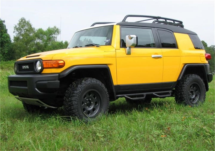 N-Fab Nerf Step 06-17 Toyota FJ Cruiser SUV 4 Door - Tex. Black - W2W - 2in - Bull Strap