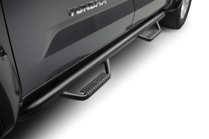 N-Fab Nerf Step 07-17 Toyota Tundra Double Cab - Tex. Black - Cab Length - 3in - Bull Strap