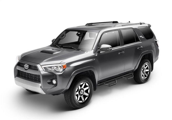 N-Fab Nerf Step 14-18 Toyota 4 Runner (Does Not Fit Limited) SUV 4 Door - Tex. Black - W2W - 2in - Bull Strap