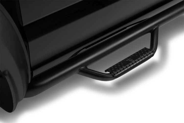 N-Fab Nerf Step 15-17 Ford F-150 SuperCrew - Tex. Black - Cab Length - 3in - Bull Strap