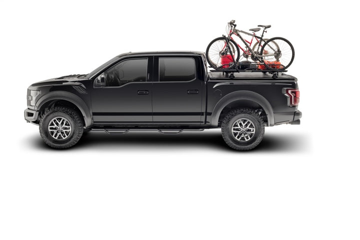 N-Fab Nerf Step 15-17 Ford F-150 SuperCrew - Tex. Black - Cab Length - 3in - Bull Strap