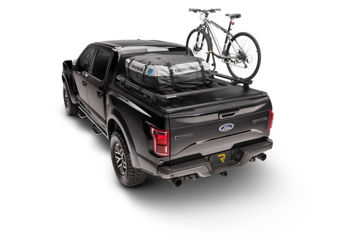 N-Fab Nerf Step 15-17 Ford F-150 SuperCrew - Tex. Black - Cab Length - 3in - Bull Strap