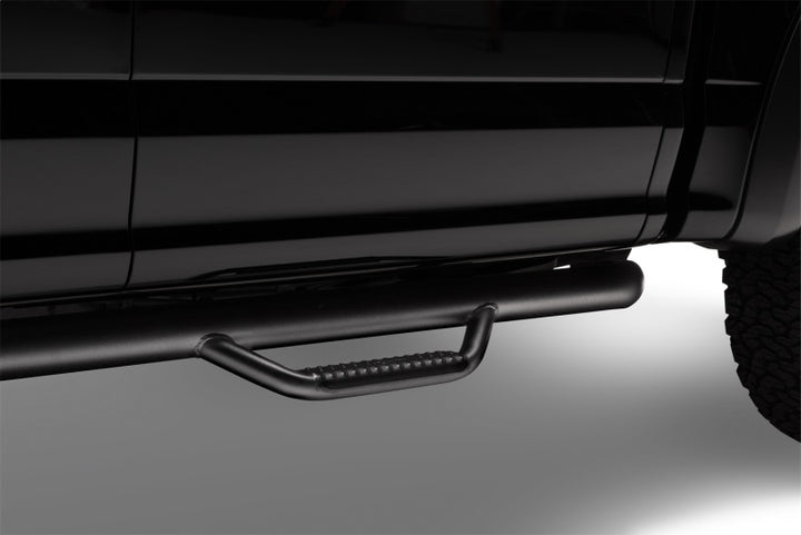 N-Fab Nerf Step 15-17 Ford F-150 SuperCrew - Tex. Black - Cab Length - 3in - Bull Strap