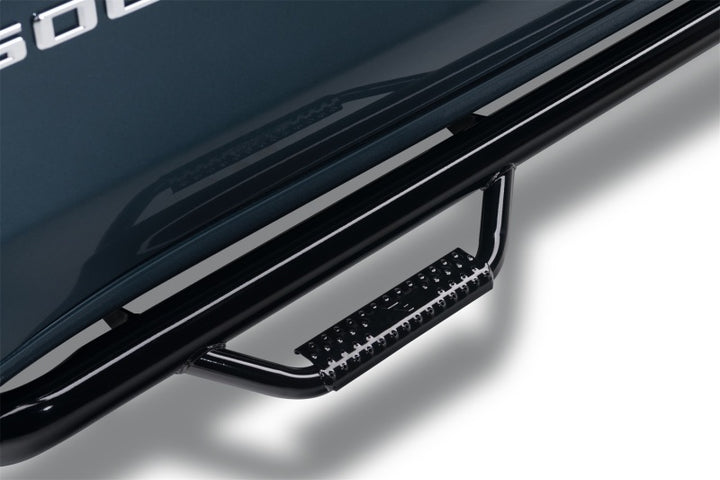 N-Fab Nerf Step 2019 Chevy/GMC 1500 Crew Cab - Cab Length Gloss - Black - 3in - Bull Strap
