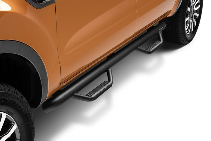 N-Fab Nerf Step 2019 Ford Ranger Crew Cab - Tex. Black - Cab Length - 3in - Bull Strap