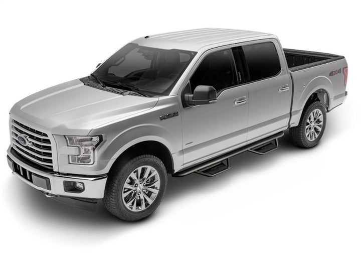 N-Fab Podium LG 07-17 Toyota Tundra Double Cab - Tex. Black - 3in - Bull Strap