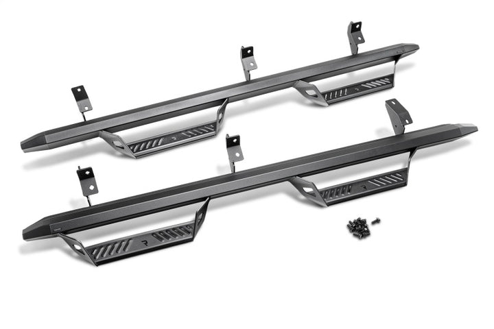 N-Fab Predator Pro Step System 07-17 Toyota Tundra CrewMax - Tex. Black - Bull Strap