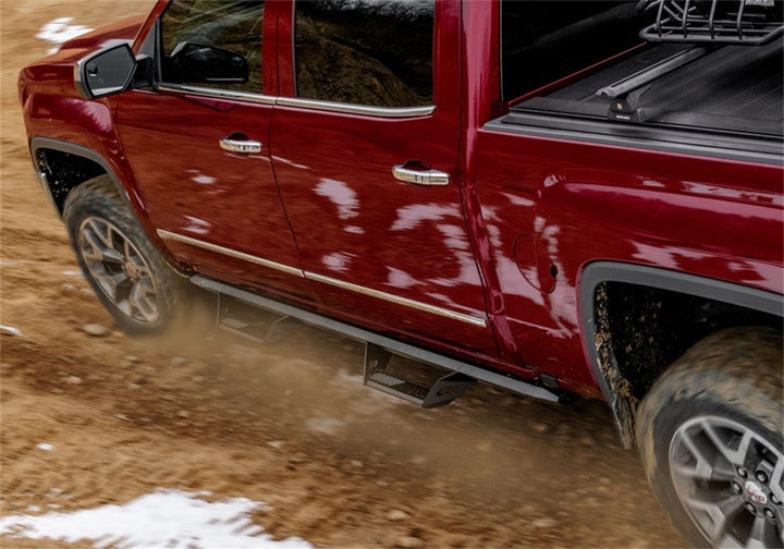 N-Fab Predator Pro Step System 14-18 Toyota 4 Runner SUV 4 Door Gas - Tex Black - Bull Strap