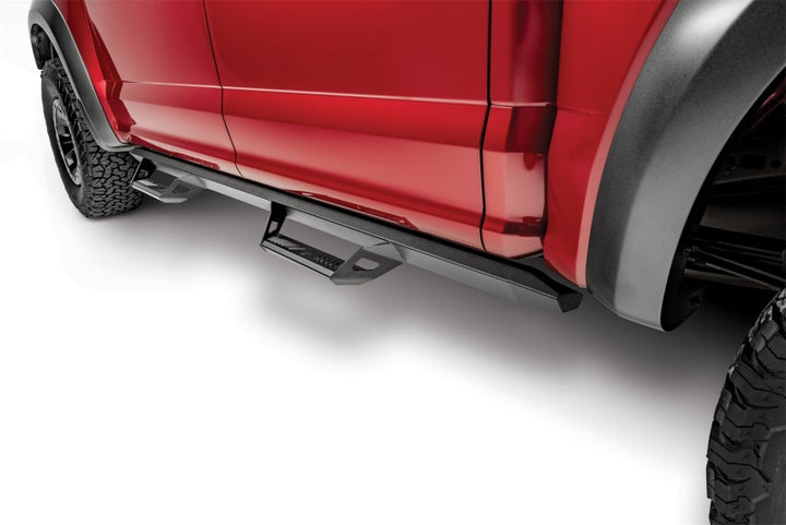 N-Fab Predator Pro Step System 15-17 Ford F-150 / Raptor SuperCrew - Tex. Black - Bull Strap