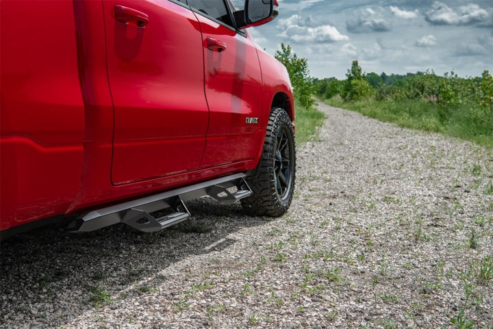 N-Fab Predator Pro Step System 2019 Dodge Ram 2500/3500 Crew Cab All Beds Gas/Diesel - Tex. Black - Bull Strap