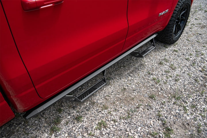 N-Fab Predator Pro Step System 2019 Dodge Ram 2500/3500 Crew Cab All Beds Gas/Diesel - Tex. Black - Bull Strap